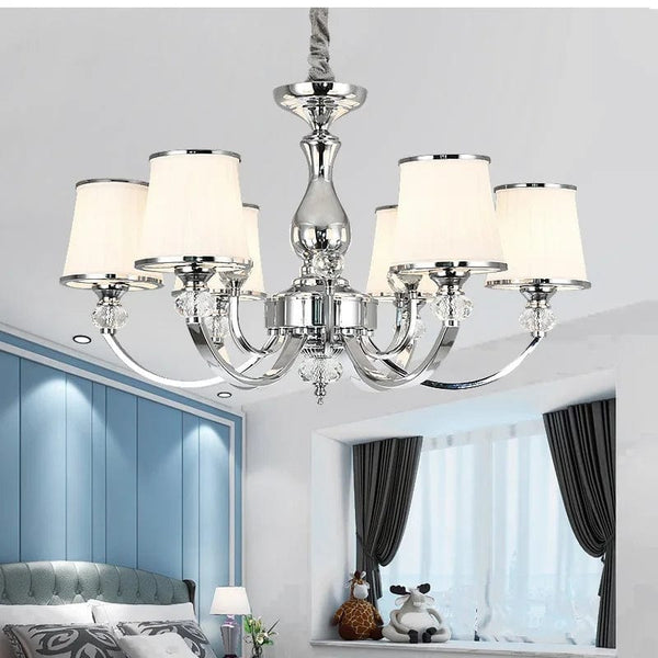 Lustre Chrome Led Cristal Moderne E14 | Marco Lucetti