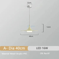 Lustre Chrome Minimaliste | Marco Lucetti A 40cm / Télécommande