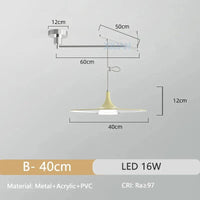 Lustre Chrome Minimaliste | Marco Lucetti B 40 cm / Télécommande