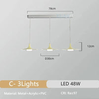 Lustre Chrome Minimaliste | Marco Lucetti C 3 Lumières 30cm / Télécommande
