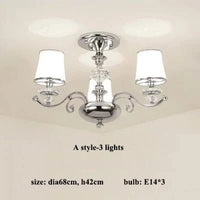 Lustre Chromé Moderne - Abat-jours Blancs | Marco Lucetti A-3 lumières / Lumière chaude (2500k)