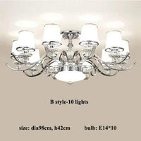 Lustre Chromé Moderne - Abat-jours Blancs | Marco Lucetti Lumières B-10 / Lumière chaude (2500k)