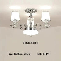 Lustre Chromé Moderne - Abat-jours Blancs | Marco Lucetti Lumières B-3 / Lumière chaude (2500k)