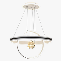 Lustre circulaire de luxe en cristal pour restaurant Prestige Élan.