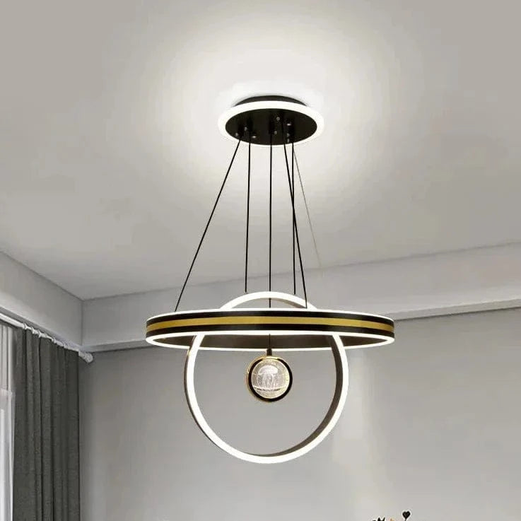 Lustre circulaire de luxe en cristal pour restaurant Prestige Élan. | Marco Lucetti