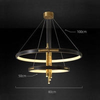 Lustre Circulaire Luxe Style Chinois Yoshi. | Marco Lucetti D50 - D80 x H100 cm / Chaude