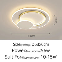 Lustre Circulaire Moderne pour un Éclairage Intérieur Décoratif