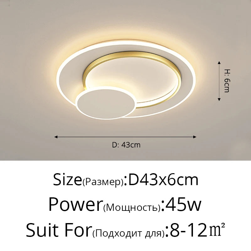Lustre Circulaire Moderne pour un Éclairage Intérieur Décoratif