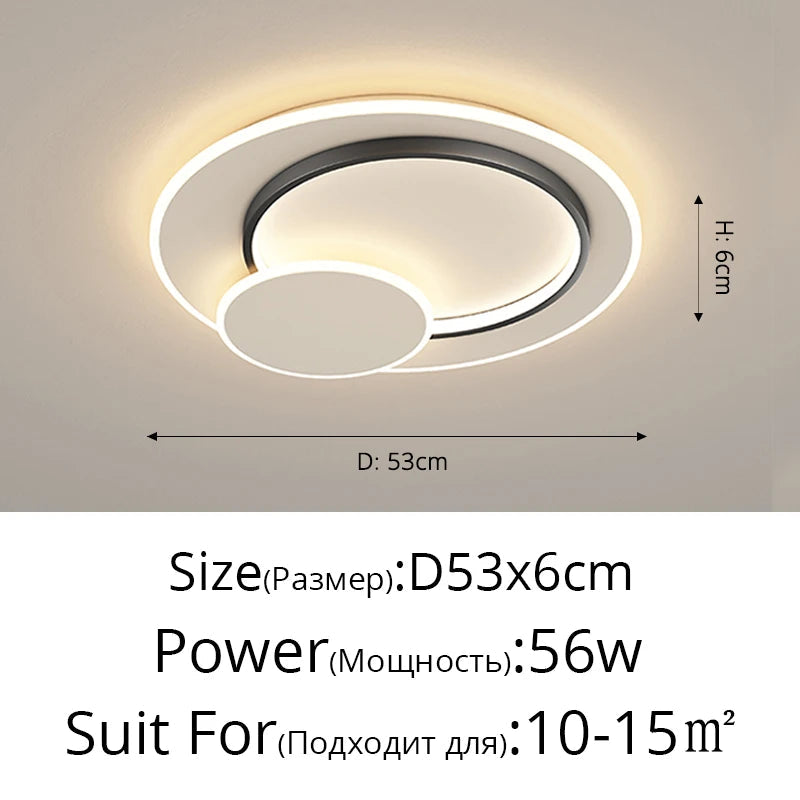 Lustre Circulaire Moderne pour un Éclairage Intérieur Décoratif