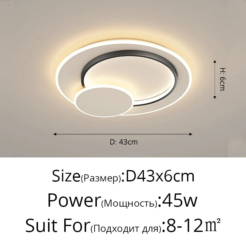 Lustre Circulaire Moderne pour un Éclairage Intérieur Décoratif