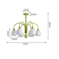 Lustre Citrouille Pastorale pour Chambre à Coucher | Marco Lucetti 5 têtes