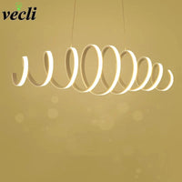 Lustre contemporain en aluminium avec éclairage LED intégré | Marco Lucetti