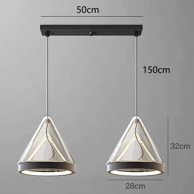 Lustre contemporain pour éclairage intérieur et Suspension | Marco Lucetti B 2 tête 1 / Blanc froid