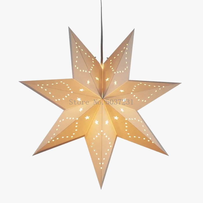 Lustre Étoile Créative à Cinq Branches LED Décoratif Suspendu