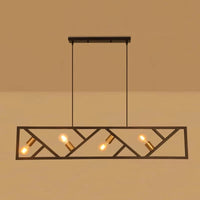 Lustre créatif 4 têtes style industriel fer art pour restaurant et salon | Marco Lucetti