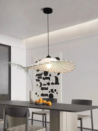 Lustre créatif en coton lin avec lumière LED nordique - Collection Lumina. | Marco Lucetti