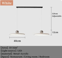 Lustre créatif en LED pour décoration intérieure - Style rétro médiéval Bauhaus | Marco Lucetti L / Lumière froide