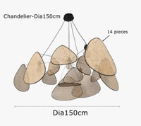 Lustre Créatif en Rotin Bambou Osier Design Handmade | Marco Lucetti