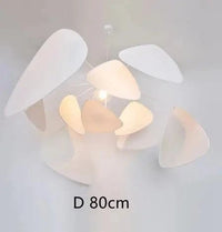 Lustre Créatif en Rotin Bambou Osier Design Handmade | Marco Lucetti Blanc D80cm / Lumière froide