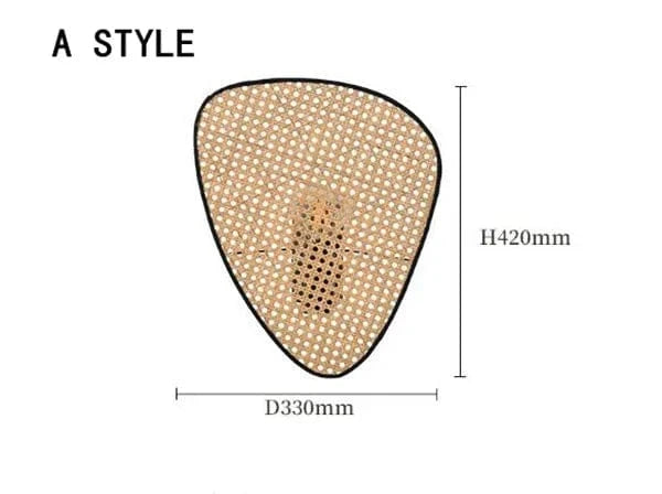 Lustre Créatif en Rotin Bambou Osier Design Handmade | Marco Lucetti UNE LAMPE / Lumière froide