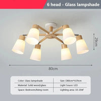 Lustre créatif journal: plafonnier  pour un salon moderne | Marco Lucetti Abat-jour en verre à 6 têtes / Blanc chaud