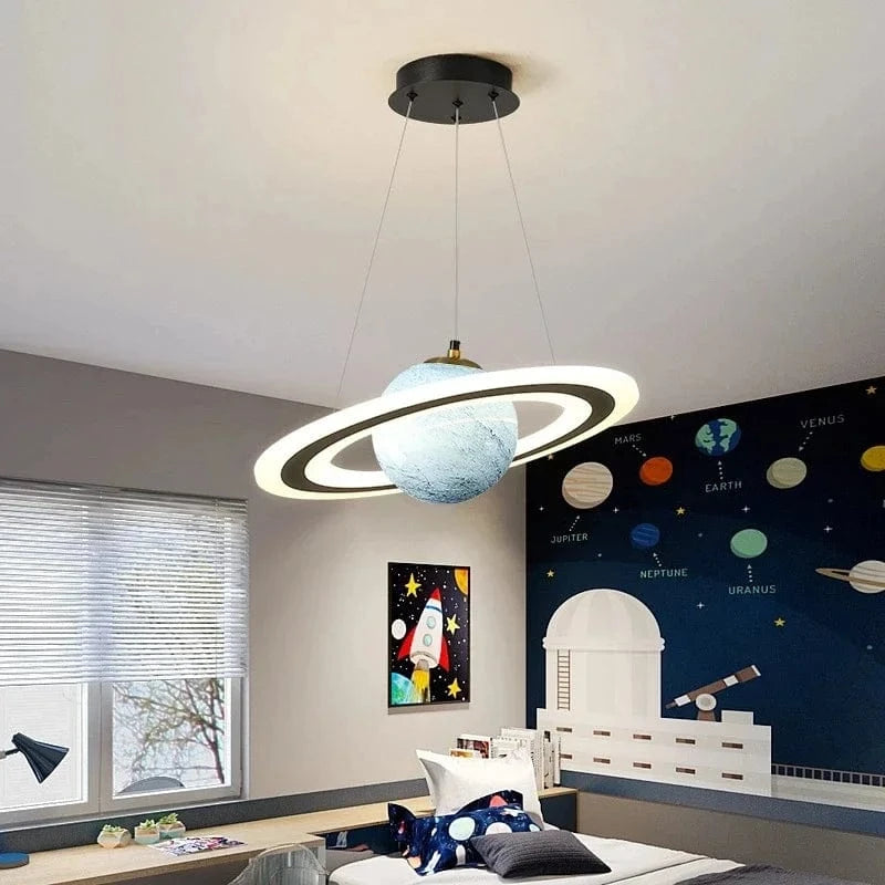 Lustre Créatif LED Boule de Verre pour Chambre d'Enfants - Design Enfance Brillante | Marco Lucetti