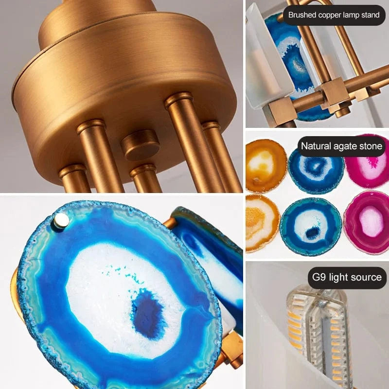 Lustre créatif nordique en Agate à deux niveaux - Collection Scandinave | Marco Lucetti