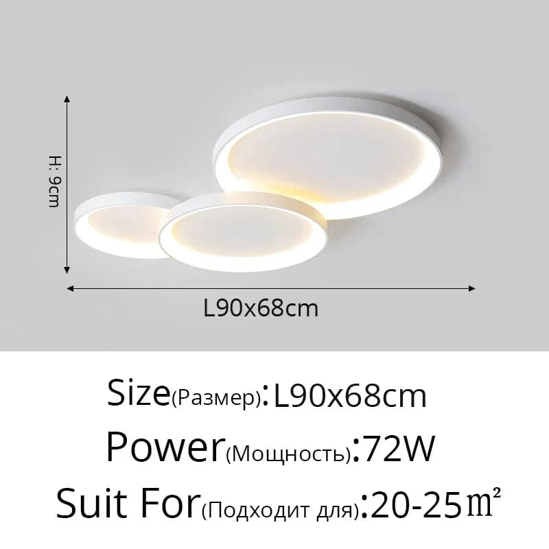 Lustre Crème de Luxe | Marco Lucetti A Blanc L90x68cm 72W / Blanc chaud