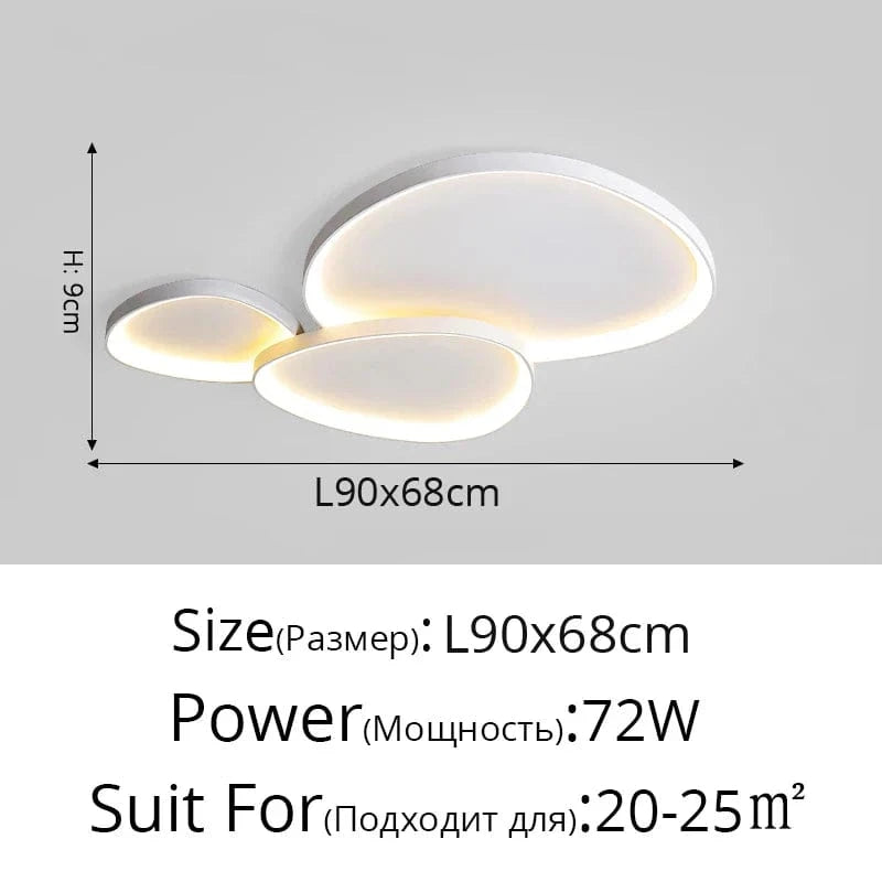 Lustre Crème de Luxe | Marco Lucetti B Blanc L90x68cm 72W / Blanc chaud