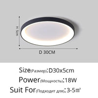 Lustre Crème de Luxe | Marco Lucetti Un Noir D30x5cm 18W / Blanc chaud