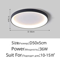 Lustre Crème de Luxe | Marco Lucetti Un Noir D50x5cm 36W / Blanc chaud