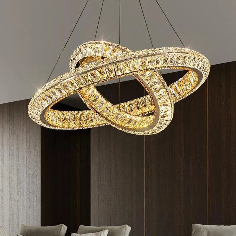 Lustre Cristal LED de Luxe pour Villa, Salon et Salle À Manger | Marco Lucetti