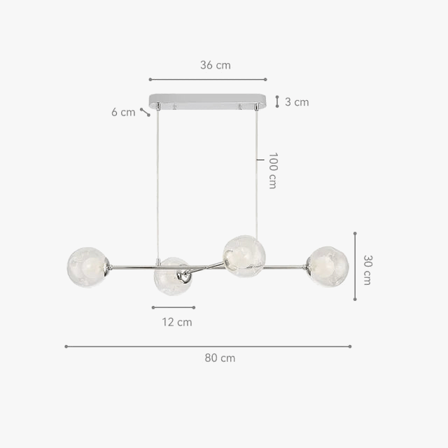 Lustre Cristal Moderne Transparent. | Marco Lucetti