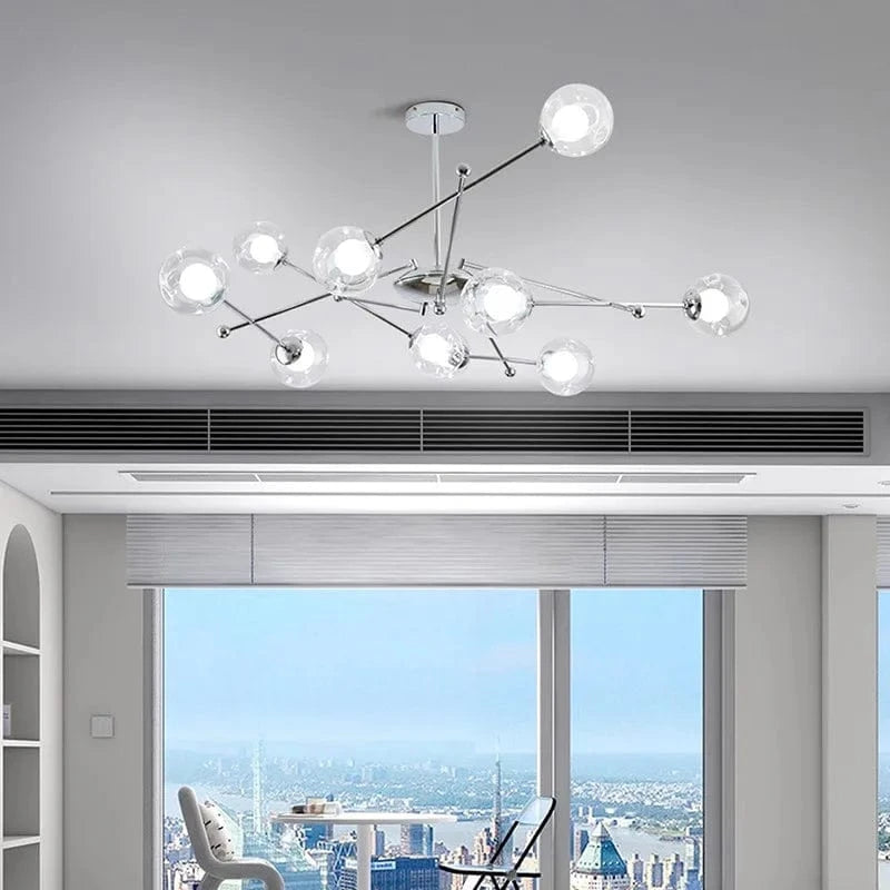 Lustre Cristal Moderne Transparent. | Marco Lucetti