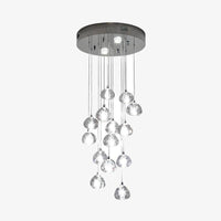 Lustre Crystal LED ClearLux | Marco Lucetti 14 lampes - 45cm