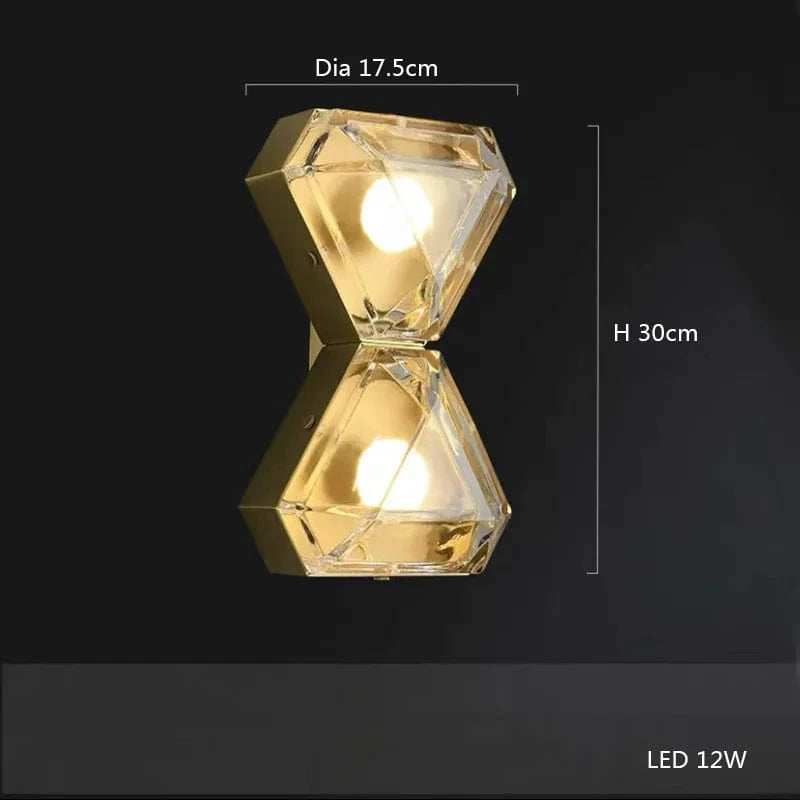 Lustre Cuivre avec suspension ajustable pour salon | Marco Lucetti Applique2 lumières / Lumière chaude