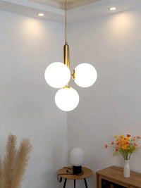 Lustre Cuivre et Or avec Ampoule G9 | Marco Lucetti