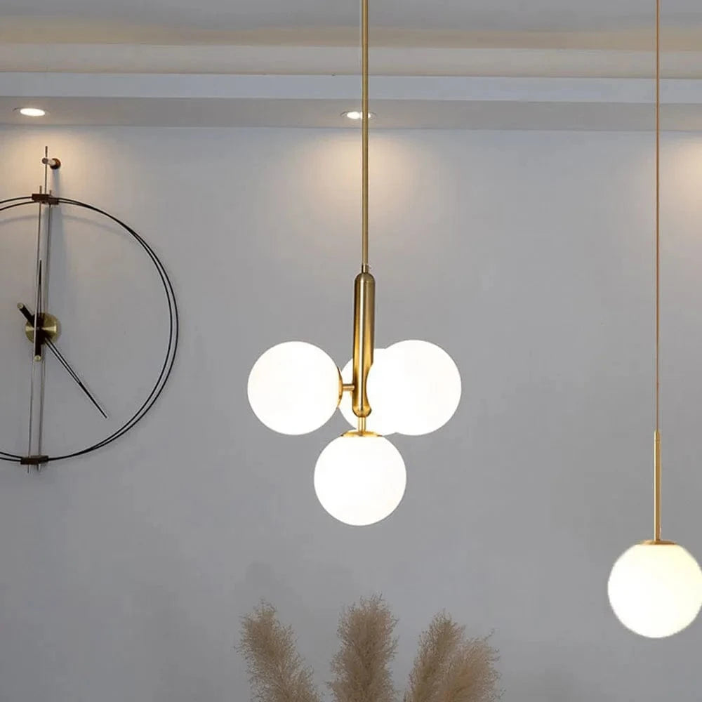 Lustre Cuivre et Or avec Ampoule G9 | Marco Lucetti