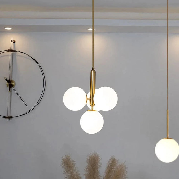 Lustre Cuivre et Or avec Ampoule G9 | Marco Lucetti