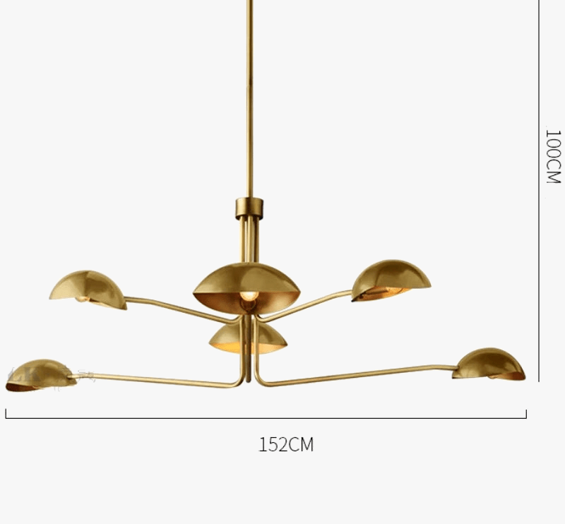 Lustre Cuivre Moderne Néoclassique | Marco Lucetti