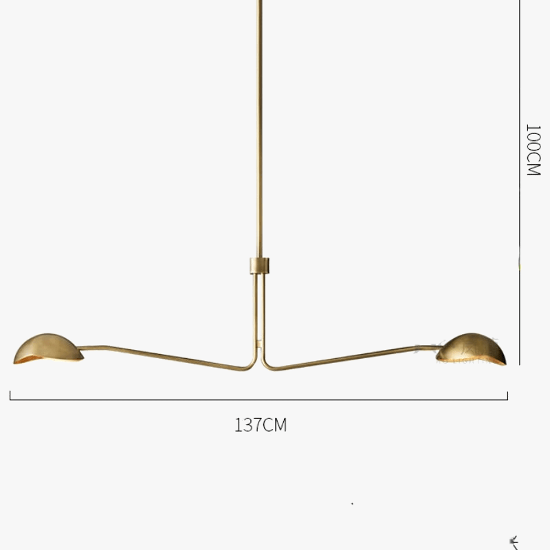 Lustre Cuivre Moderne Néoclassique | Marco Lucetti