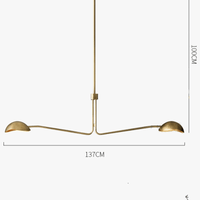 Lustre Cuivre Moderne Néoclassique | Marco Lucetti
