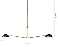 Lustre Cuivre Moderne Néoclassique | Marco Lucetti Cuivre noir 2