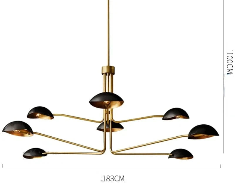 Lustre Cuivre Moderne Néoclassique | Marco Lucetti Cuivre noir 8