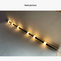 Lustre d'escalier moderne à LED pour une décoration intérieure nordique de Villa prestige