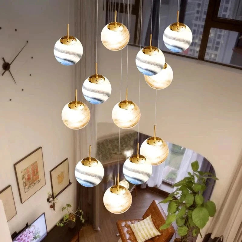 Lustre d'escalier moderne pour éclairer votre intérieur | Marco Lucetti