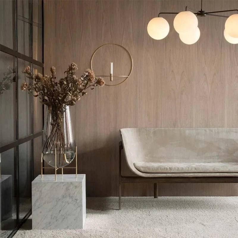 Lustre Danois Doré en Boule de Verre | Marco Lucetti Titre par défaut