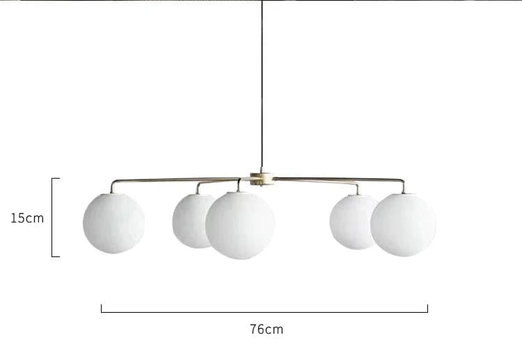 Lustre Danois Doré en Boule de Verre | Marco Lucetti Titre par défaut