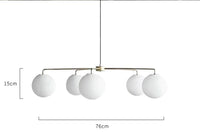 Lustre Danois Doré en Boule de Verre | Marco Lucetti Titre par défaut