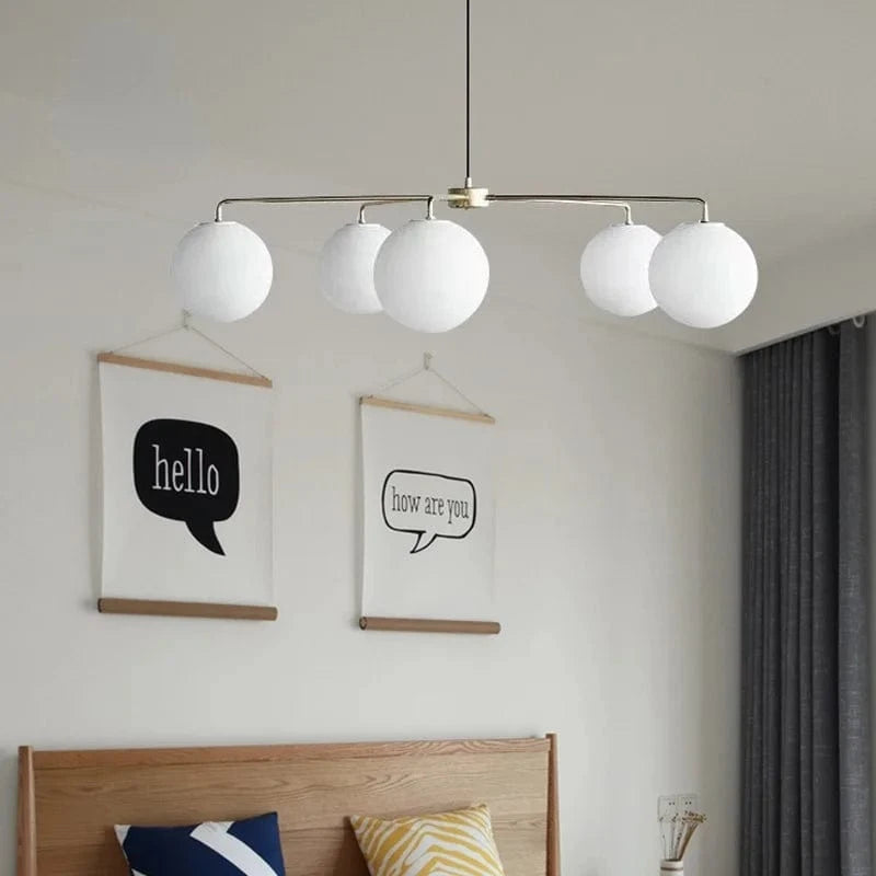 Lustre Danois Doré en Boule de Verre | Marco Lucetti Titre par défaut